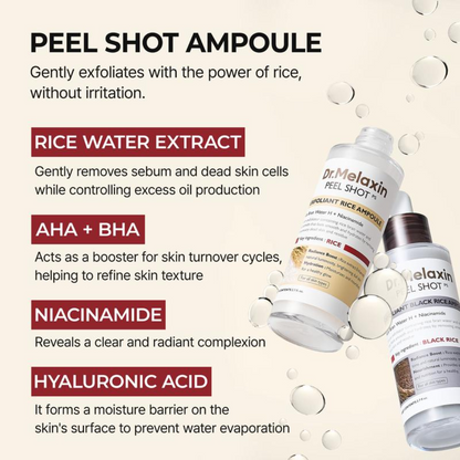 Pore Purifying Peel Shot — Korean Black & White Rice Formula