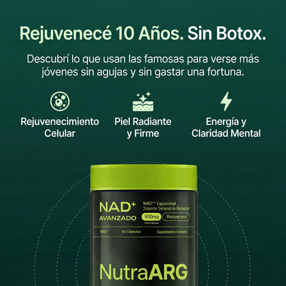 NAD+ Liposomal: Lucí y Sentite 10 Años Más Joven, Sin Botox