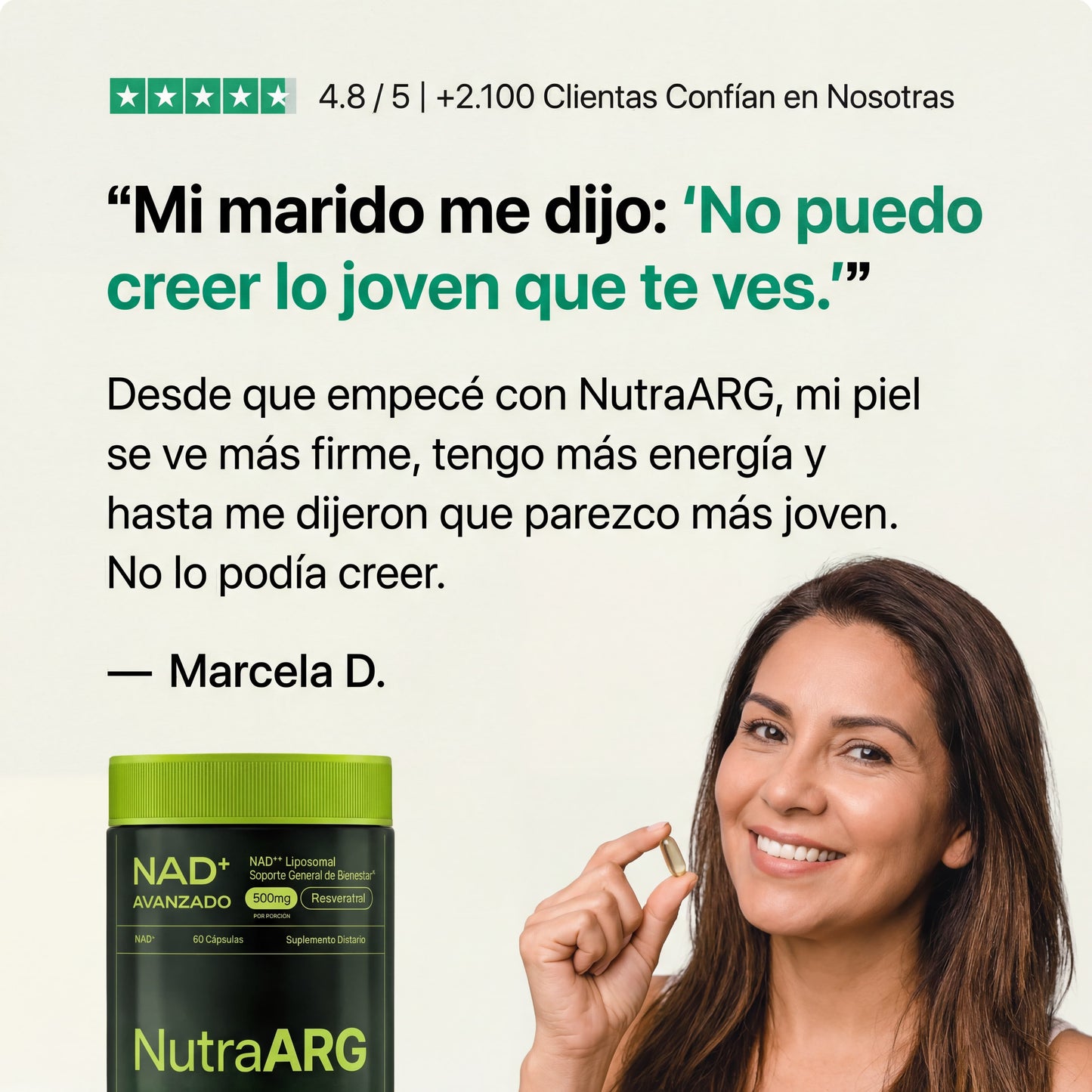 NAD+ Liposomal: Lucí y Sentite 10 Años Más Joven, Sin Botox