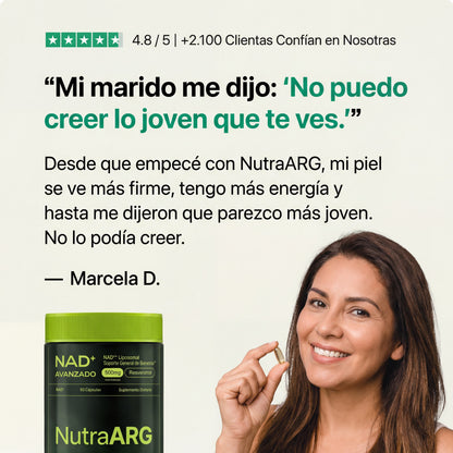 NAD+ Liposomal: Lucí y Sentite 10 Años Más Joven, Sin Botox