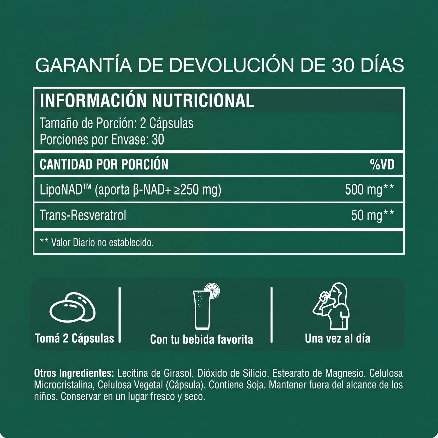 NAD+ Liposomal: Lucí y Sentite 10 Años Más Joven, Sin Botox